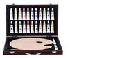 Kit De Tinta Acrílica Sinoart Com 34 Peças Para Tela E Madeira Kit De Tinta Acrílica Sinoart Com 34 Peças Para Tela E Madeira