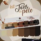 Kit De Tinta Acrílica Talento Tons De Pele Com 7 Cores 37ml