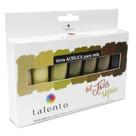 Kit de Tinta Acrílica Talento Tons de Sépia 7 Cores de 20 ml