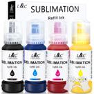 Kit de Tinta para Sublimação MERRYWORK 4x100 ml com Reabastecimento Automático Kit de Tinta para Sublimação MERRYWORK 4x100 ml com Reabastecimento Automático
