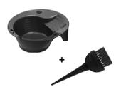 Kit de Tintura com Tigela e Pincel Coloração Tintura Profissional Dompel