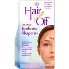Kit de tiras de depilação instantâneas Hair Off para modeladores de sobrancelhas x6