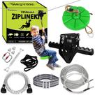 Kit de tirolesa TT TRSMIMA Zipline Backyard 23 m com freio de mola