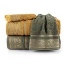Kit De Toalhas 2 Banhos e 2 Rostos Eudora Ocre e Oliva