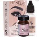 Kit de tonalidade de henna para sobrancelhas Menela Medium Brown com extrato de bambu