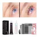 Kit de tonalidade para cílios Libeauty, tintura de cílios com queratina preta, 6 semanas