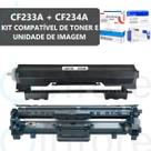 Kit de Toner Cf233a C/ Unidade de Imagem Cf234a 34a P/ M134a M134fn M106w M106 106W M134 Compatível
