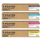 Kit de Toner para Impressora a Laser Verveoy T-FC415U com 4 Unidades e Chip Kit de Toner para Impressora a Laser Verveoy T-FC415U com 4 Unidades e Chip