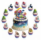Kit de Topo de Bolo easitea 25 Peças Festa de Aniversário Mario