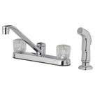 Kit de torneira Oakbrook com spray de 2 alças cromado