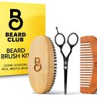 Kit de tratamento de barba The Beard Club Escova de barba, pente e tesoura