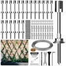Kit de Treliça de Arame Acemaker 2mm x 30m Aço Inoxidável 20 Peças