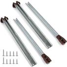 Kit de trilhos centrais Drawer Slides Kwarbeobo de 15 polegadas, pacote com 2