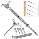 Kit de trilhos de aço inoxidável Deck Man, pacote com 30