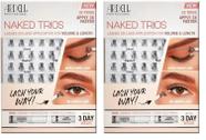 Kit de trios para cílios postiços Ardell Naked Lashes, 32 trios, pacote com 2
