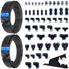 Kit de tubulação Air Line Taiidaues 55 unidades com linha de ar de 15 m e 10 m Kit de tubulação Air Line Taiidaues 55 unidades com linha de ar de 15 m e 10 m