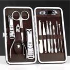 Kit de Unhas 12 Peças com Tesoura e Pinça