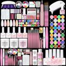 Kit de unhas de acrílico SAVILAND com furadeira UV Light