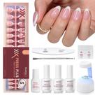 Kit de unhas de gel beetles X Press com 224 unidades de pontas de unhas francesas