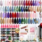 Kit de Unhas Dip Powder AZUREBEAUTY - 36 Cores com Acessórios