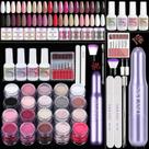 Kit de unhas Dip Powder SAVILAND Advanced com furadeira de 20 cores