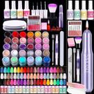 Kit de unhas Dip Powder SAVILAND com furadeira: conjunto inicial de 30 cores