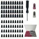 Kit de unhas para reparo de pneus jaguoko 120PCS tipo parafuso de borracha preto Kit de unhas para reparo de pneus jaguoko 120PCS tipo parafuso de borracha preto