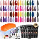 Kit de Unhas Poly Extension Gel Modelones 133 Peças com Lâmpada UV