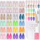 Kit de Unhas Postiças Beetles Gel Polish 720 Peças 24 Cores