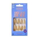 Kit de unhas postiças KISS Dreamdust pronto para usar esculpido em gel