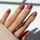 Kit de unhas Press On Nails Glamnetic Fall Mauve Short Oval 30