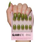 Kit de unhas Press On Nails Glamnetic Moss Green Short Oval 30