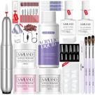 Kit de unhas SAVILAND Acrílico com broca 15g branco rosa transparente