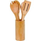 Kit De Utensílios Ecokitchen Bambu 5 Peças - Mimo Style