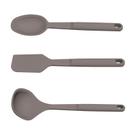 kit de Utensílios Tramontina Softta em Silicone Cinza 3 Peças