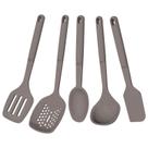 Kit de Utensílios Tramontina Softta em Silicone Cinza 5 Pçs