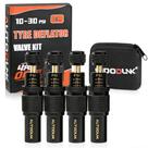 Kit de Válvulas Desinfladoras de Pneus AUTODUNK 10-30 PSI, 4 Peças Kit de Válvulas Desinfladoras de Pneus AUTODUNK 10-30 PSI, 4 Peças
