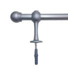 Kit de Varão para Cortina Simples 1,50mts metros 19mm Aço de Ferro - Várias Cores
