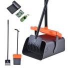 Kit de vassoura dobrável Dog Pooper Scooper, preto