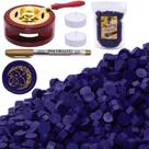 Kit de vedação de cera SWANGSA, 1450 unidades, conjunto de miçangas azuis estreladas