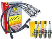 Kit de Velas e Cabos de Ignição Gol G3 G4 G5 Fox 1.0 1.6 Polo Golf 1.6 - NGK Kit de Velas e Cabos de Ignição Gol G3 G4 G5 Fox 1.0 1.6 Polo Golf 1.6 - NGK