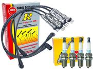 Kit de Velas e Cabos de Ignição Gol G3 G4 G5 Fox 1.0 1.6 Polo Golf 1.6 - NGK Kit de Velas e Cabos de Ignição Gol G3 G4 G5 Fox 1.0 1.6 Polo Golf 1.6 - NGK