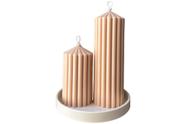 Kit de velas Pilar Romana Duo com bandeja