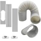 Kit de ventilação de janela de ar condicionado portátil com mangueira de 12,9 cm MQIDLFE