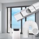Kit de ventilação de porta deslizante de ar condicionado portátil gulrear