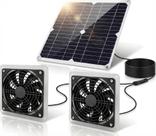 Kit de Ventilação Solar ywmvcm 25W com Duplo Exaustor à Prova d'Água IP67 Kit de Ventilação Solar ywmvcm 25W com Duplo Exaustor à Prova d'Água IP67