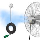 Kit de ventilador de nebulização Windigaga para resfriamento externo com mangueira de 5 m