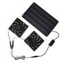 Kit De Ventilador Solar De 20W Com Duplo Ventilador 12V, Economizador De Energia Para RV, Estufa E