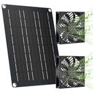 Kit de ventilador solar MARBERO Ventiladores duplos impermeáveis de 4,7" 15W