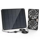 Kit de Ventilador Solar Moajerry 30W à Prova de Intempéries com Duplo Ventilador